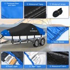 Heavy Duty Boat Cover Waterproof Fits V-hull Fish ski Runabout 17  18  19  Foot