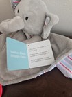 Modern Baby Elephant Pink Blanket Lovey Baby Security Lovey Blanket Teether