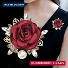 Elegant Rose Flower Brooch Pin For Women Men Wedding Party Gentleman s Essential