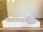 Wooden Montessori Toddler Floor Bed Frame Beige Co-sleeping For Kids Playroom