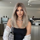 Women Ombre Long Straight Wig Halloween Cosplay Synthetic Hair Multiple Colors