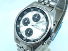 Seiko Men s Chronograph Watch Panda White Dial Quartz V657-7100 New Band