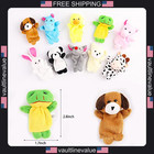 10pcs Finger Puppets Set - Soft Plush Animals Finger Puppet Toys For Kids  Mini