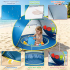 Baby Beach Tent Pop Up With Pool Portable Toddler Sun Shade For Beach   Beach Ca