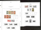Inini Stamp Collection On 4 Minkus Specialty Pages  1932-1944 French  bj 