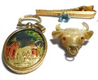 Gold Filled Jewelry Lot Of 6 Pieces Antique Vintage 54 Grams