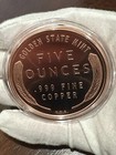 5 Oz Lincoln Wheat Cent 999 Fine Copper Round In A Air-tite Capsule
