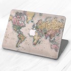 World Map Retro Atlas Hard Case Cover Shell For Macbook Air 11 13 Pro 13 15 16