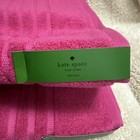 Nwt Kate Spade New York Hot Pink Plush soft 2 Piece Bath Towel Set