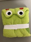 Jumping Beans    green Frog     Hooded Bath beach Towel Wrap 25 X 50    New With Tags