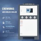 Creworks 15ton 22 1hp Air-cooled Chiller Industrial Water Chiller 52 8 Gal  Tank