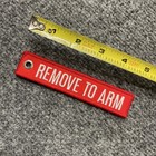 Remove To Arm Tag Keychain Patch Red 5  X 1  Jet Propulsion Laboratory Jpl Nasa
