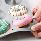 2 Pack Silicone Donut Molds 6 Cavity Donut Baking Pans For Homemade Baked Cake