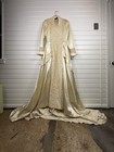 1930 s - 1940 s Fine Silk Ivory Wedding Dress