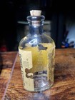 Antique Ponds Extract Aqua Bottle 1846 Original Cork   Label - Very Cool