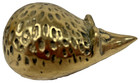 Vintage Unmarked Brass Hedgehog Figurine Paperweight Gold Tone Animal Decor