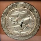 Vintage Chinese Asian Silk Embroidered Birds Floral Framed Art 