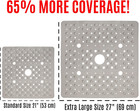 Safety Skid Non-slip Traction Extra Large Drain Square Shower Mat Bath Tub 27   