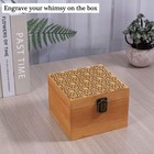 Vintage Wooden Storage Box Container With Hinged Lid And Front Clasp Keepsake