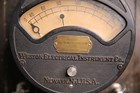 Antique Industrial Gauge Meter Weston Ac Voltmeter Railroad Instrument Tool Case