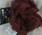 Romney Wool Roving Deep Burgandy Redbrown Spin Weave Felting Fiber Arts
