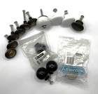Lot Of Vintage Cabinet Knobs Ceramic Wood Black White Various Sizes Some New