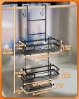 Over The Door Shower Caddy Stainless Steel No Drilling Hanging Shower Organizer
