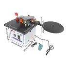 110v 1200w Portable Edge Bander Machine Double Side Gluing Wood Banding Machine