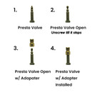 2pack Solid Brass Presta Valve Adapter Convert French Valve To Standard Schrader