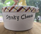Vintage Kitsch 1958 Holt Howard Stinky Cheese Lidded Container W  Mouse   Cheese