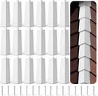 16 Pcs White Aluminum Siding Corners - Easy Install With Included Nails