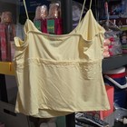 Wild Fable Yellow Lace Trim Camisole Tank Top Adjustable Straps Women L