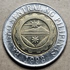 2008 Philippines 10 Ten Piso - Bi-metallic Coin - World Coin - Asia