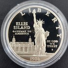1986 S Liberty Silver Dollar 2 Coin Proof Set In Case 90  Silver Dollar Clad 50c