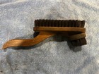 Vintage Wood Shoeshine Double Brush And Stretchers