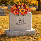 Fall Grave Decorations For Cemetery  Headstone Flower Saddle
