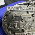 Vintage Metal Belt Buckle American La France Century 2000 Made In Usa 1989