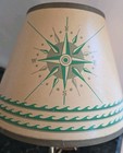 Vintage Nautical Ship Wheel Lamp Sconce     Wood   Brass