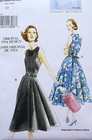 Vogue Vintage 1950 s 1954 Back Wrap Dress Retro Sewing Pattern V8788 6-14 14-22