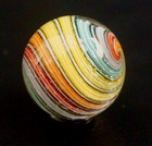 Bryan Trillas Glass Marble swirl Pattern uv   Dichro rainbow With B w 0 7-0 8in