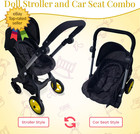 Baby Doll Car Seat Stroller Combo Convertible 2 In 1 Doll Stroller And Car Seat