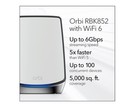 Netgear Orbi Whole Home Tri-band Wifi 6 Mesh Network System Rbk852 Ax6000- 583