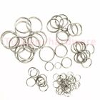 Stainless Steel Key Ring Split Ring Solid Round Wire Keyring Key Chain 6-38mm