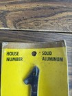 Vintage Re-flect-o-lite Solid Aluminum House Number 1  one 