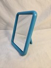 Vintage Goody Mirror Stand Up Vanity Rectangle Usa Blue Plastic Compact Travel