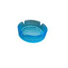 Tsingtao Beer Glass Ashtray Blue Translucent Round Bar Tobacciana Collectible