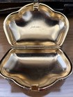 Judith Leiber Colorful Crystals Gold Tone Trinket Pillbox Vibrant 2 25     W 1 5   h