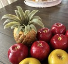 Lot 22 Pc Faux Artificial Fruit Apples Red Green Banana Pineapple Pear Orange
