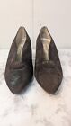 Vintage Carriage Court Size 7m Brown Suede Vintage Heels  Shoes Stella 