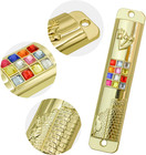 Mezuzah With Scroll For Door Metal Mezuzah Case With 12 Tribes Of Israel Hoshen